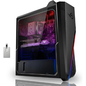 Asus 2022 ROG Gaming Desktop, Intel Core i7-12700F Processor, 32GB DDR4 RAM, 1TB PCIe SSD + 1TB HDD, NVIDIA GeForce RTX 3060 12G, Win 11 Pro, Black, 32GB USB Card