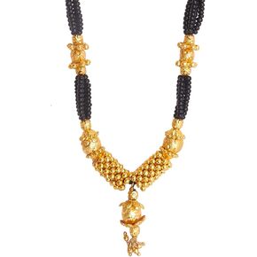 قلادة مطلية بالذهب عيار 24 قيراط على طراز إندان ثوشي مانجالسوترا التقليدي للنساء والفتيات (SJ_2742) in Kuwait