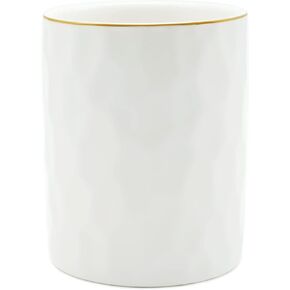 حامل أقلام من السيراميك، حامل أقلام للمكتب، منظم حامل فرشاة المكياج للمكتب والمنزل (أخضر) in Kuwait