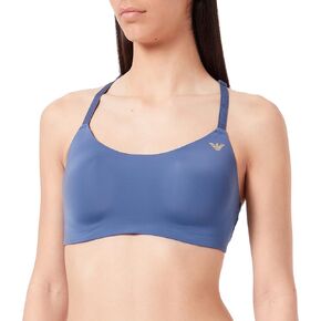Emporio Armani Women's Second Skin Microfiber & Lace Padded Bralette Bra