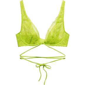 Savage X Fenty، حمالة صدر نسائية غير مبطنة من الدانتيل مع ربطة عنق in Kuwait