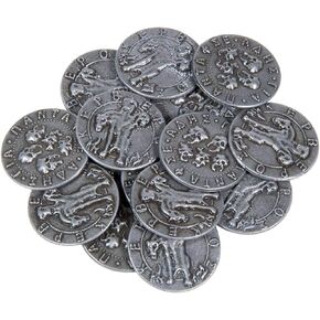 Mythological Monsters Themed Gaming Coins - Small 20mm 15-Pack, Novelty Fantasy Replica Coins