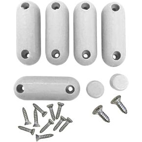 Renovators Supply Manufacturing Toilet Seat Bumper, 7 White Silicone Toilet Seat Bumpers