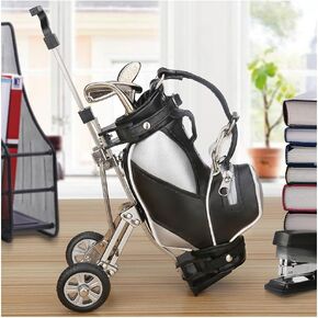 Golf pen holder with 3 Pieces Golf Club Pens Set Unique Golf Golf Desk Decor Gifts Souvenirs for Men