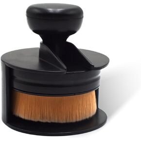 Pack-1 Car Detail Wheel Brush, 2.24 Inch High Density Portable Wheel Brush, Portable Design, High Density Brush, Suitable for Car Wheels, Tires, Car Interior (Brown)