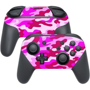 MightySkins Skin Compatible with Nintendo Switch Pro Controller - Pink Camo | Protective, Durable, and Unique Vinyl Decal wrap Cover | Easy to Apply, Remove, and Change Styles | Made in The USA