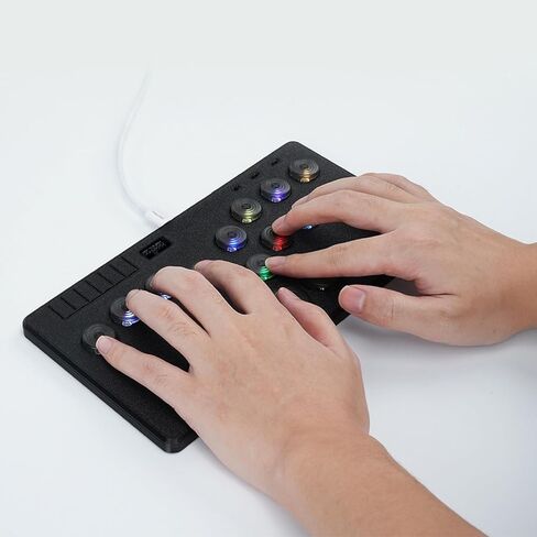 لوحة مفاتيح للألعاب، عصا أركيد للتحكم في الألعاب فلات بوكس ​​ألترا - تدعم شاشة SOCD وOLED، مفاتيح التبديل الميكانيكية، مناسبة لأجهزة الكمبيوتر/PS3/PS4/PS5/Switch مع TURBO in Kuwait