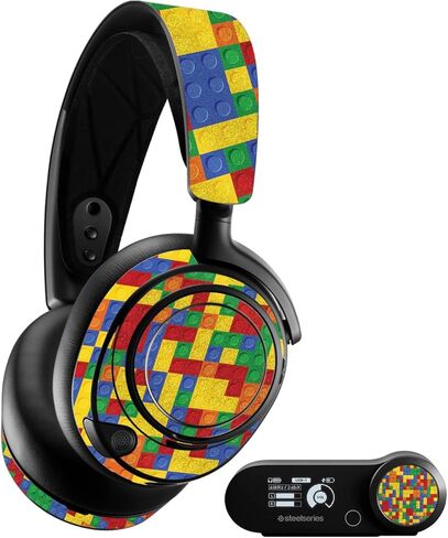 غلاف MightySkins اللامع المتوافق مع SteelSeries Arctis Nova Pro - Brick by Brick | لمسة نهائية لامعة واقية ومتينة شديدة اللمعان | سهل التطبيق وتغيير الأنماط | صنع في الولايات المتحدة الأمريكية in Saudi Arabia