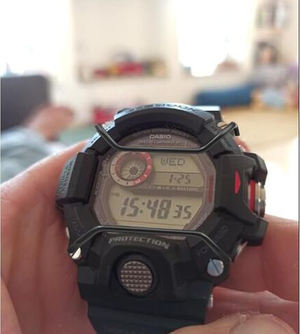 لـ Casio G Shock GW 9400 Bull Bar، متوافق مع سلسلة ساعات GW-9400، مصد حماية من الفولاذ المقاوم للصدأ، واقي شاشة سلكي ذو مظهر رائع in Kuwait