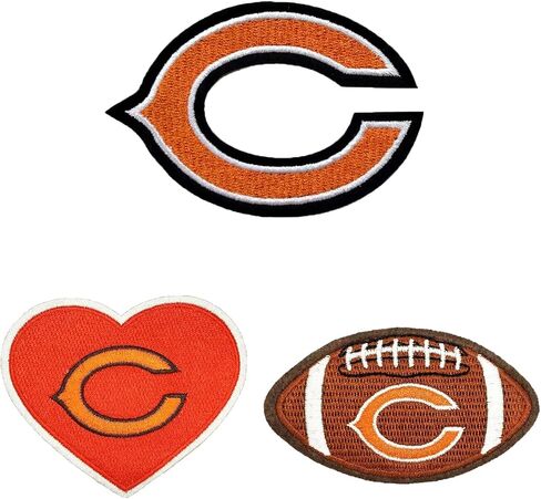 3Pcs Rugby Fans' Favorite Team Logo,Rugby Logo and Heart Logo Iron On Sew On High-end Embroidered Patch Set for Jackets Backpacks Jeans and Clothes in Saudi Arabia