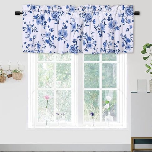 Yellow Lemon Blackout Curtain Valances Watercolor Fresh Fruit Living Room Windows Valance Rod Pocket 1 Panel 54x18inch（1Pcs） in Saudi Arabia