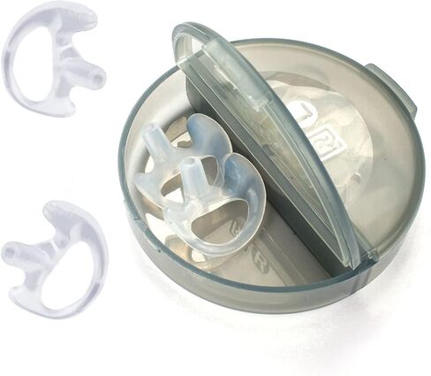 Remtise Replacement Soft Silicone Ear Buds for BaoFeng Motorola Kenwood Two-Way Radios, Earmold Earplug for Walkie Talkie Air Acoustic Earpiece Headset (Black, 4 Pairs-Medium) in Kuwait