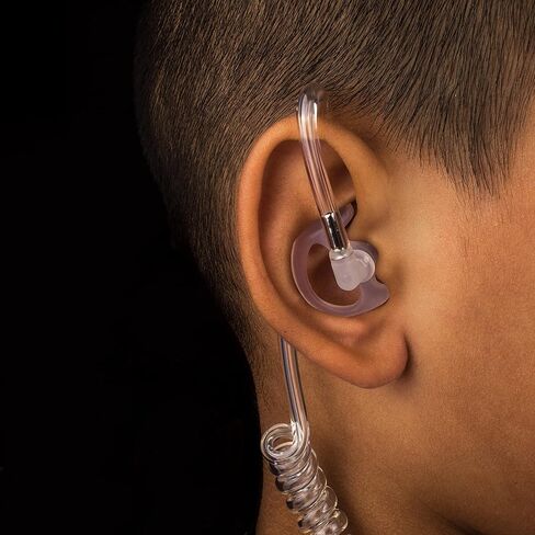 Remtise Replacement Soft Silicone Ear Buds for BaoFeng Motorola Kenwood Two-Way Radios, Earmold Earplug for Walkie Talkie Air Acoustic Earpiece Headset (Black, 4 Pairs-Medium) in Kuwait