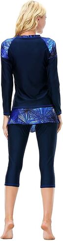 2 Pieces Modest Swimsuits for Women Girls Fully Covered Swimsuits Capri Pants Swimsuit Burkini in Saudi Arabia