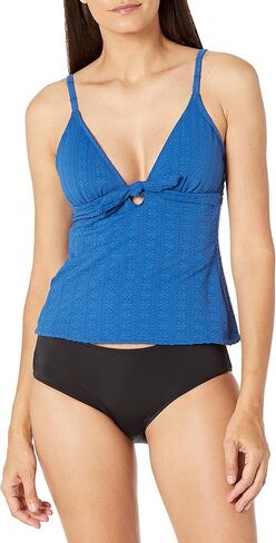 ملابس السباحة النسائية Kenneth Cole REACTION ذات ربطة أمامية ورسن تانكيني in Kuwait