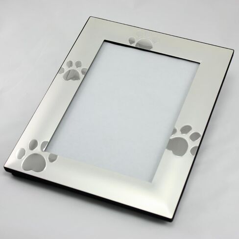 إطار صورة للحيوانات الأليفة بطبعة مخالب كلب من سكاي واي، فضي - 5 × 7 in Kuwait