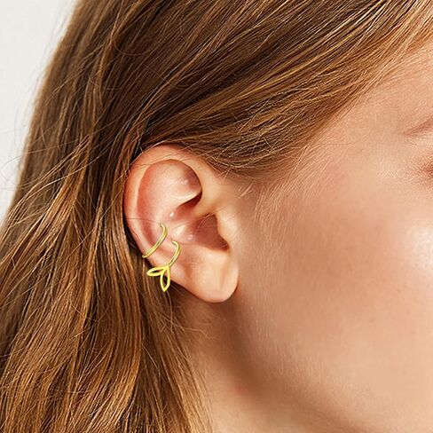 10 أزواج الملتوية هوب أقراط للنساء 316L الفولاذ المقاوم للصدأ دوامة أقراط الكفة التفاف أقراط مزدوجة هوب أقراط تويست أقراط in Kuwait