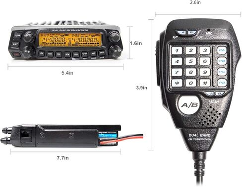 AnyTone Dual Band Mobile Transceiver VHF/UHF Transmitter Vehicle Radio AT-5888UV in Kuwait