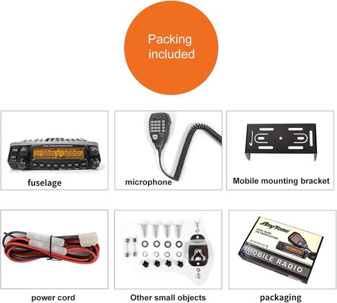 AnyTone Dual Band Mobile Transceiver VHF/UHF Transmitter Vehicle Radio AT-5888UV in Kuwait