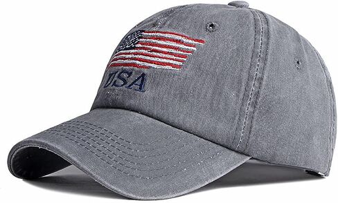 American Flag Hat, Vintage Distressed Cotton Dad Hat Baseball Cap USA Adjustable Patriotic Hat for Men Women in Saudi Arabia