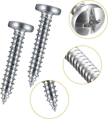200 Pcs Concrete Wall Anchors and Screws, Super Yellow Anchor and Pan Head Screws Kits, 10# Slotted Phillips Screws and Drywall Anchor Kit for Drywall Masonry, with 1 x Drill Bit in Kuwait