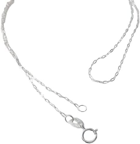 CRAFT WIRE 925 Sterling Silver 1.1mm Flat Oval Cable Chain Necklace in Saudi Arabia