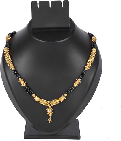 قلادة مطلية بالذهب عيار 24 قيراط على طراز إندان ثوشي مانجالسوترا التقليدي للنساء والفتيات (SJ_2742) in Kuwait