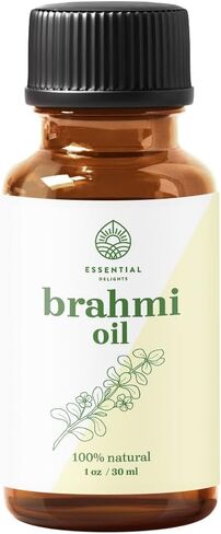 Brahmi Oil - Premium Undiluted Carrier Oil (1 oz) | for Skin, Face, Body, Hair Revitalization | Vegan & Cruelty Free in Kuwait