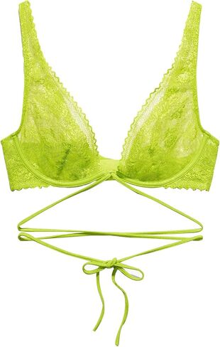 Savage X Fenty، حمالة صدر نسائية غير مبطنة من الدانتيل مع ربطة عنق in Kuwait