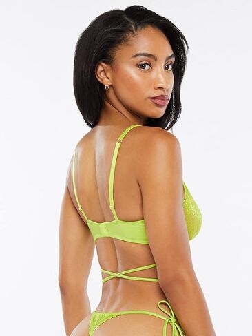 Savage X Fenty، حمالة صدر نسائية غير مبطنة من الدانتيل مع ربطة عنق in Kuwait