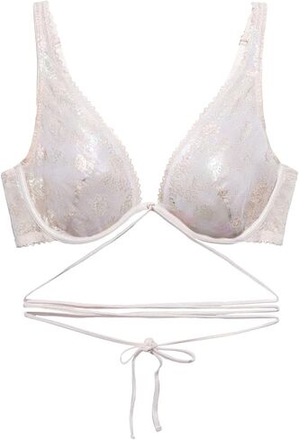 Savage X Fenty، حمالة صدر نسائية غير مبطنة من الدانتيل مع ربطة عنق in Kuwait