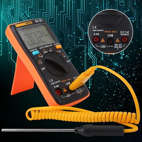 مقياس رقمي متعدد، ANENG AN8009 مقياس رقمي متعدد المدى التلقائي صحيح RMS AC DC الجهد الكهربائي متر in Saudi Arabia