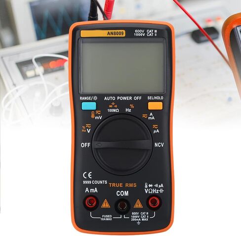 مقياس رقمي متعدد، ANENG AN8009 مقياس رقمي متعدد المدى التلقائي صحيح RMS AC DC الجهد الكهربائي متر in Saudi Arabia