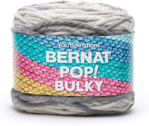 Bernat Pop Bulky Great Grape Yarn - 2 Pack of 280g/9.9oz - Acrylic - 6 Super Bulky - 147 Yards - Knitting/Crochet in Saudi Arabia