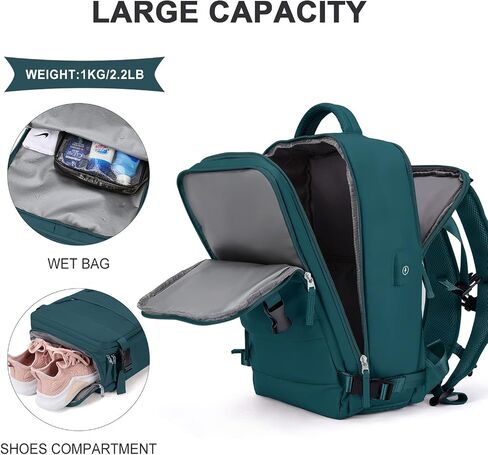 coowoz Large Travel Backpack For Women Men, Carry On Backpack,Hiking Backpack Waterproof Outdoor Sports Rucksack Casual Daypack Expandable Heavy Duty Extra large Backpack Olive Green in Saudi Arabia