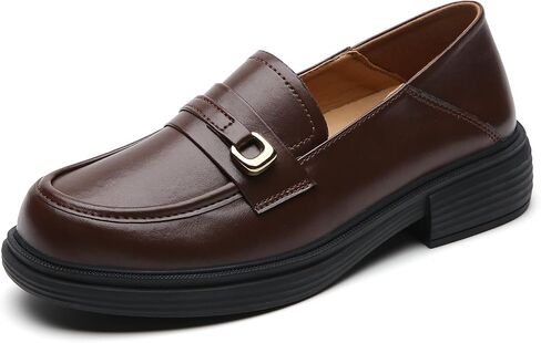 Loafers for Women Penny Women's Loafers & Slip-ons Round Toe Ladies Flats Shoes Comfortable Dressy Office Non Slip Work Business Casual Shoes in Saudi Arabia