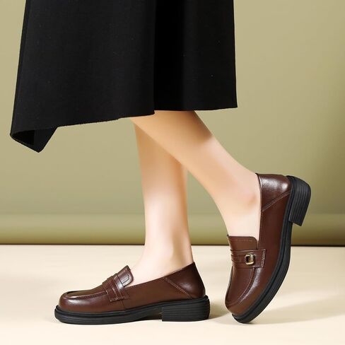 Loafers for Women Penny Women's Loafers & Slip-ons Round Toe Ladies Flats Shoes Comfortable Dressy Office Non Slip Work Business Casual Shoes in Saudi Arabia