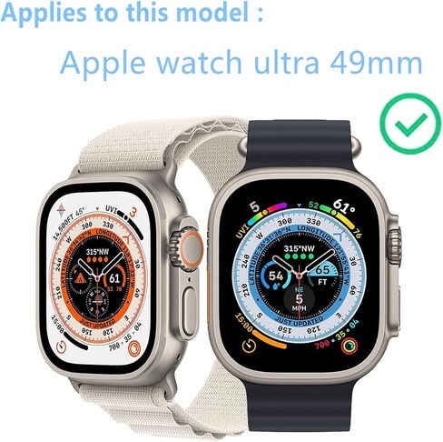 متوافق مع واقي شاشة Apple Watch Ultra 2 (إصدار 2022) وساعة ذكية Ultra 49mm واقي من الزجاج المقوى (3 ​​عبوات) in Saudi Arabia
