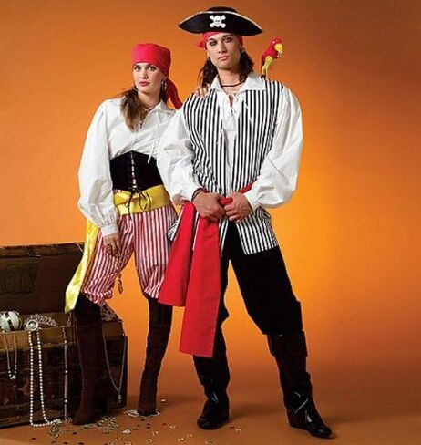 McCall's M4952 Boy's and Girl's Pirate Halloween Costume Sewing Patterns, Sizes 3-8 in Saudi Arabia