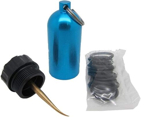 Scuba Choice Scuba Diving Mini Tank Key Ring مع أداة اختيار النحاس وأداة الحلقات الدائرية، أزرق in Saudi Arabia