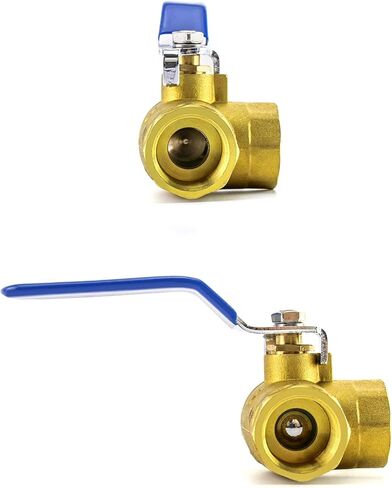 QWORK Series 3-Way (L-Port) Ball Valve, Lever Handle, NPT Female (3/4'') Made of Forged Brass in Saudi Arabia