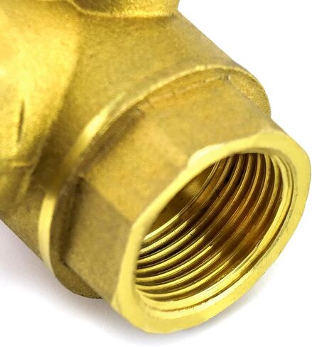 QWORK Series 3-Way (L-Port) Ball Valve, Lever Handle, NPT Female (3/4'') Made of Forged Brass in Saudi Arabia