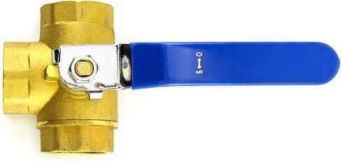 QWORK Series 3-Way (L-Port) Ball Valve, Lever Handle, NPT Female (3/4'') Made of Forged Brass in Saudi Arabia