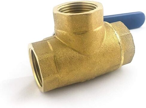 QWORK Series 3-Way (L-Port) Ball Valve, Lever Handle, NPT Female (3/4'') Made of Forged Brass in Saudi Arabia