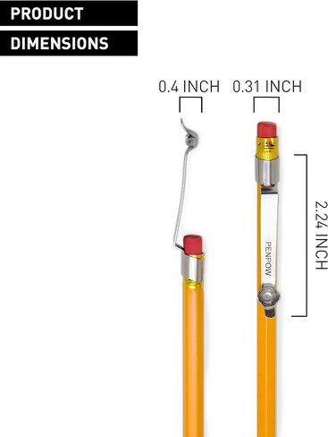 PELEG DESIGN PenPow، مجموعة من مشبكين قلم رصاص معدني لإطلاق الكرات الورقية، هدايا مضحكة للأطفال in Kuwait