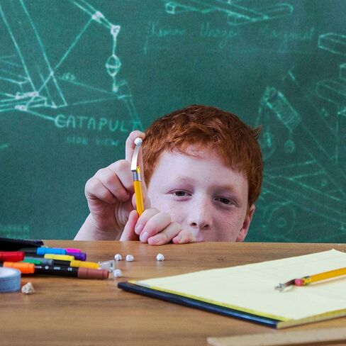 PELEG DESIGN PenPow، مجموعة من مشبكين قلم رصاص معدني لإطلاق الكرات الورقية، هدايا مضحكة للأطفال in Kuwait