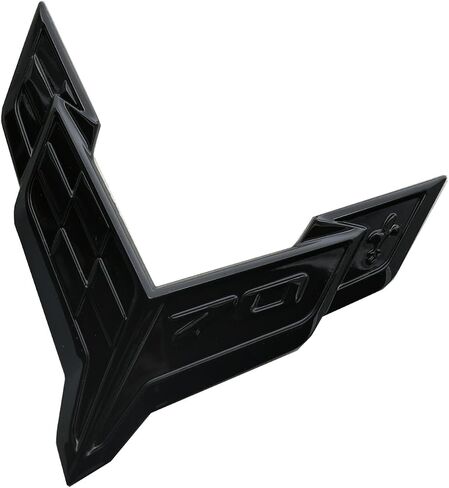 1pc C8 Stingray Front 70th Anniversary Bumper Flags Emblem Replacement for 2020+ Corvette Hood (Black Red) in Saudi Arabia