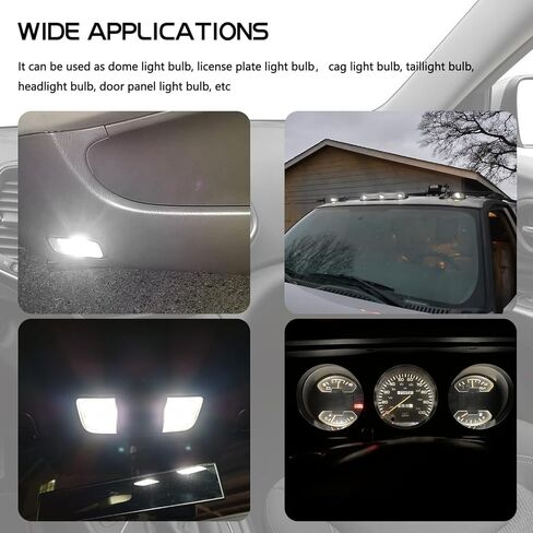 طقم مصابيح قبة داخلية LED للسيارة، 24 قطعة لمبات فسطون LED مصابيح بديلة داخلية، مصابيح لوحة الترخيص لمبات إضاءة صندوق السيارة لباب خريطة السيارة in Kuwait