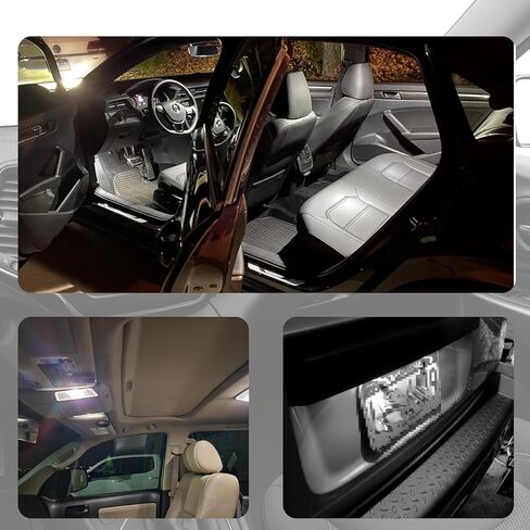 طقم مصابيح قبة داخلية LED للسيارة، 24 قطعة لمبات فسطون LED مصابيح بديلة داخلية، مصابيح لوحة الترخيص لمبات إضاءة صندوق السيارة لباب خريطة السيارة in Kuwait