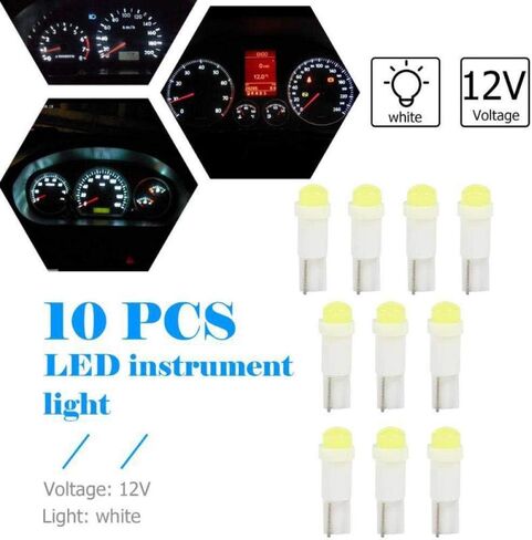 BlyilyB 20-Pack T5 74 2721 COB 1W أبيض اللون لوحة القيادة أداة LED لمبات الإضاءة in Saudi Arabia